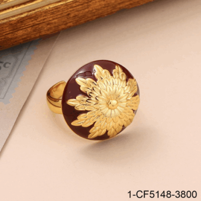 Middle aged gold ring